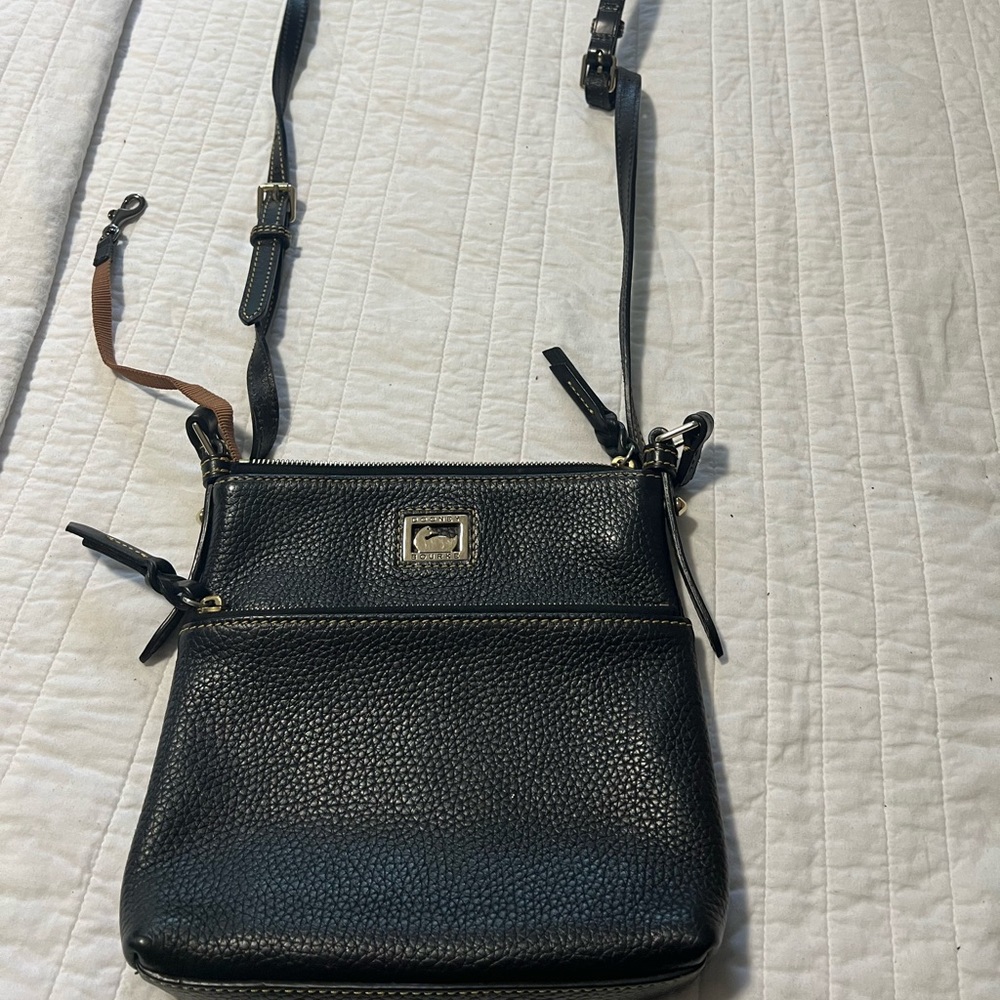 Dooney Burke cross body letter carrier.